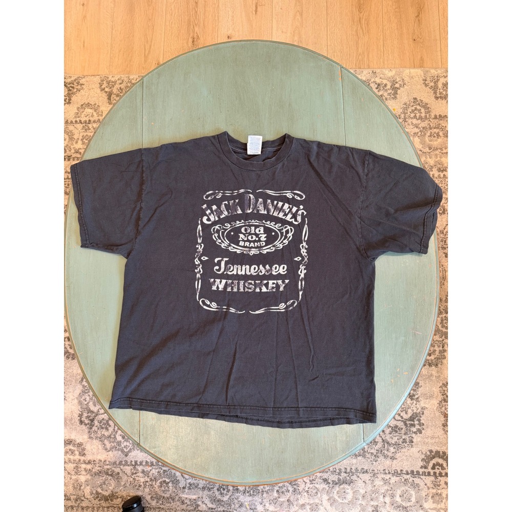 Y2K Jack Daniels Tennessee Whiskey T-Shirt Men‎ XL Delta Pro Weight Graphic Tee